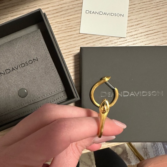 Dean Davidson - Gold Hoop Earrings - Picture 4 of 5